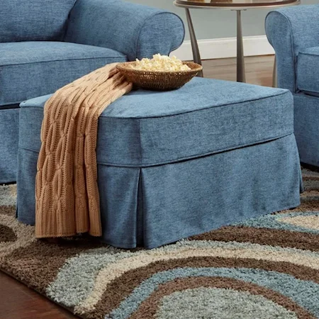 Ottoman with Slipcover